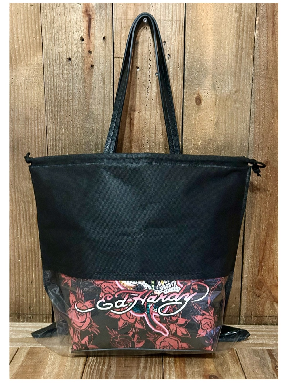 Ed Hardy. Skull and Roses Tote Bag with Free Bag Scarf & Dust Bag. - Picture 10 of 16